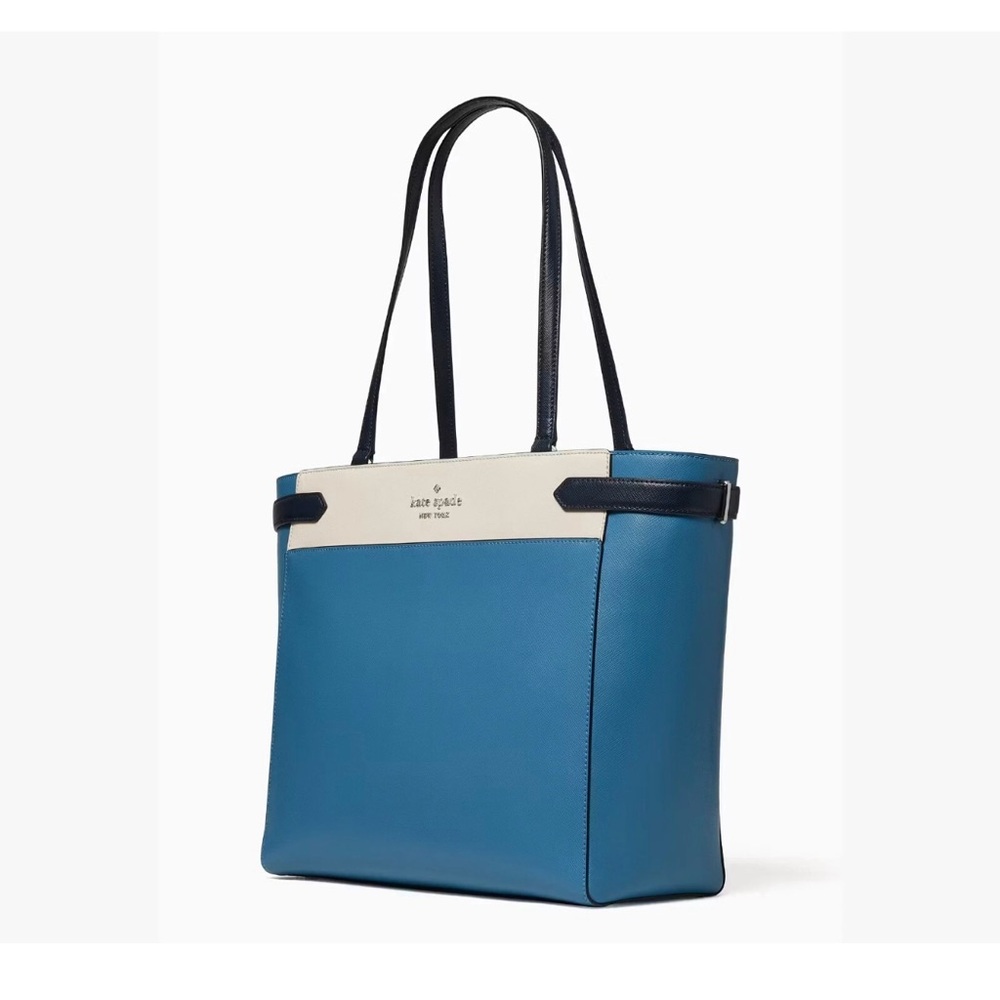 Kate Spade Elegant Blue and Cream Tote